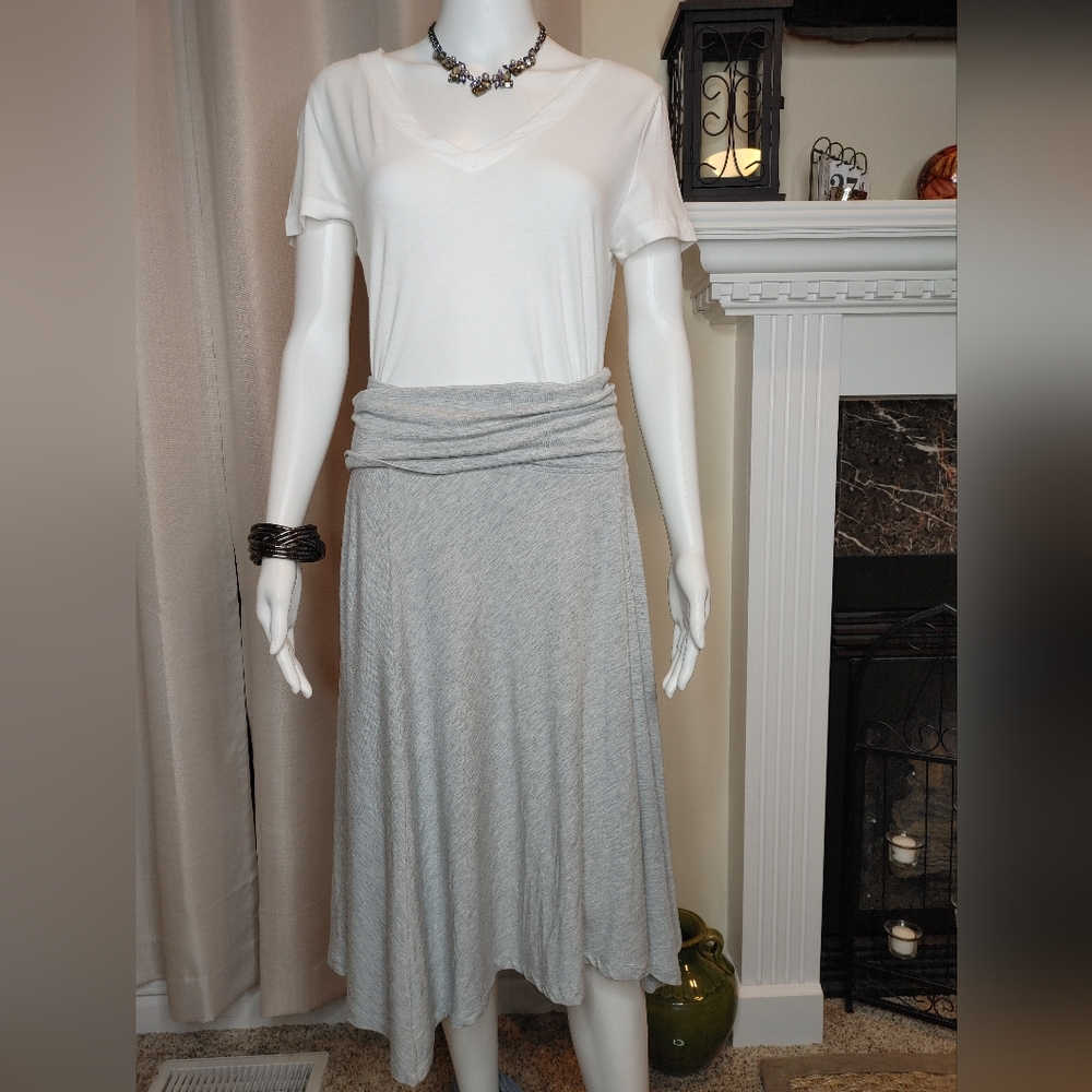 ROSIE POPE MATERNITY MODAL JERSEY SKIRT, HEATHER GRAY M/L